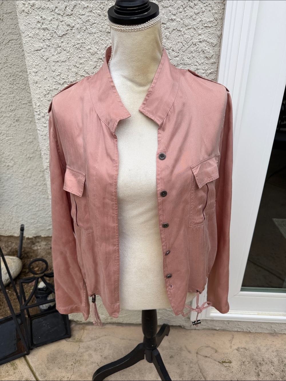 Rails Rowen Blush Lightweight Bomber Jacket Women's Size S - Picture 2 of 13